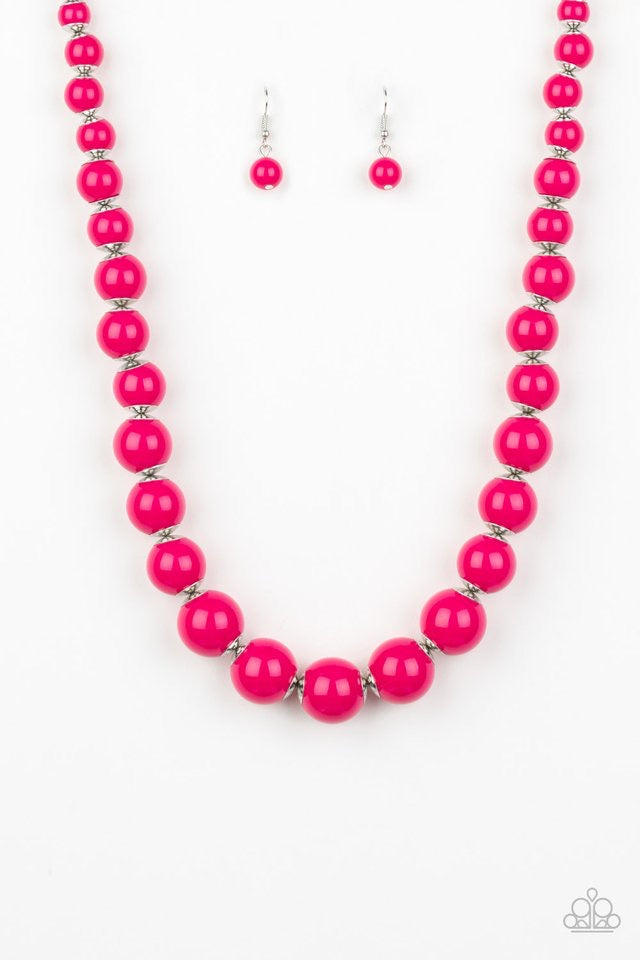 Everybody Eye Candy pink necklace