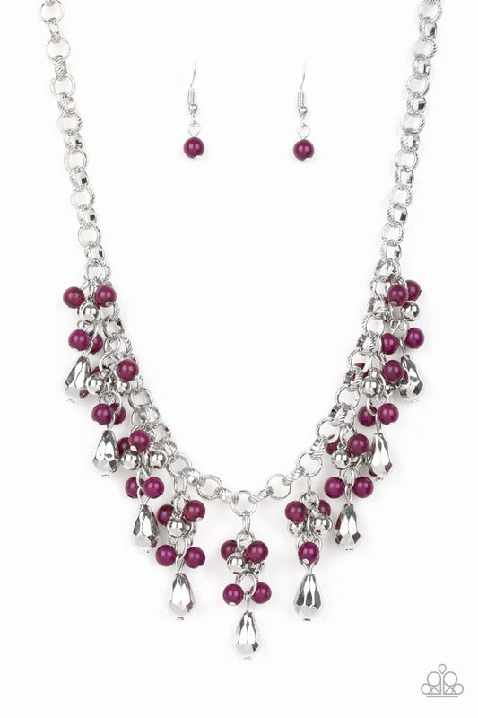 Traveling trendsetter purple necklace