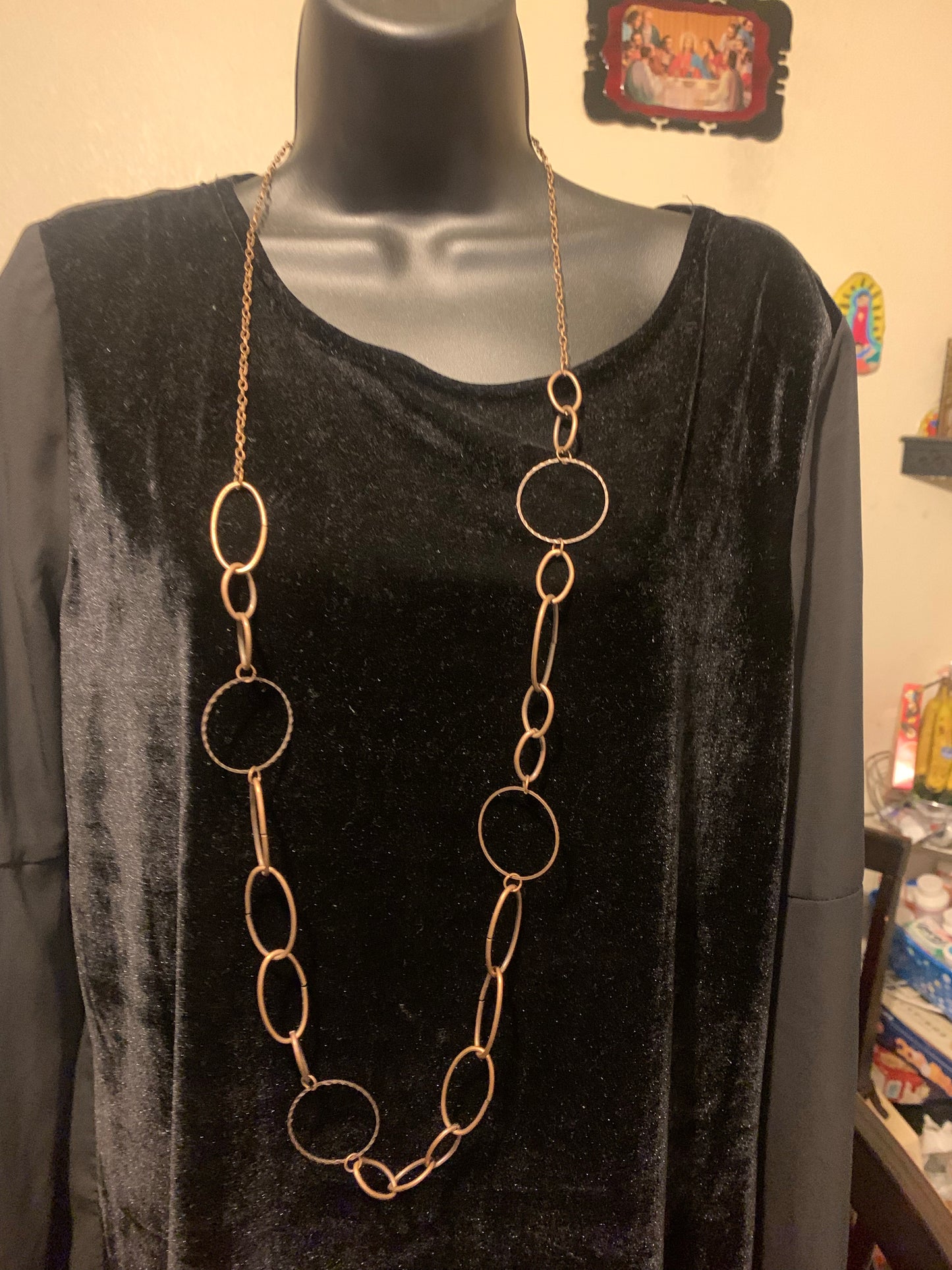 Perfect mismatch copper necklace