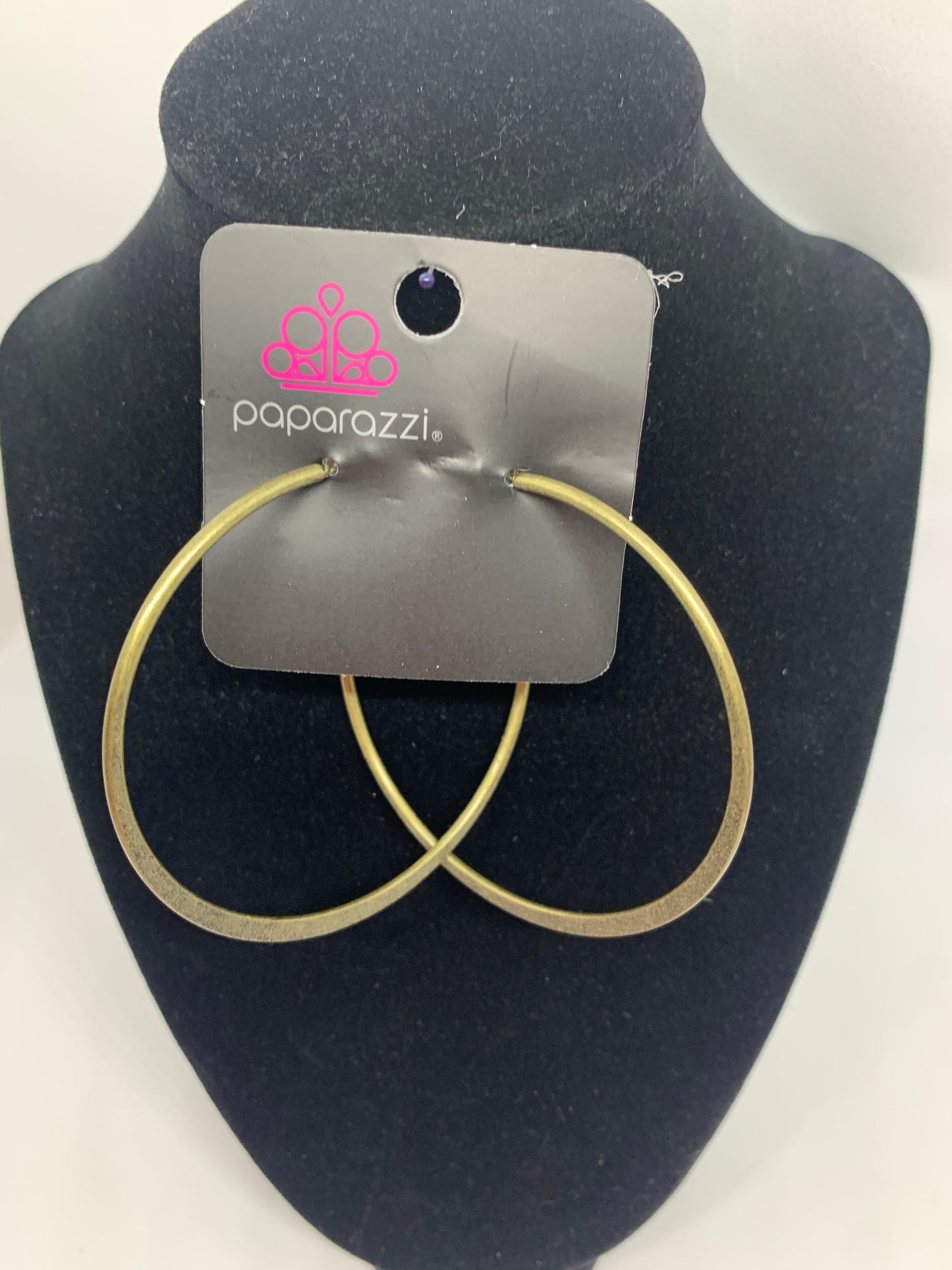 Earrings hoops  color brass