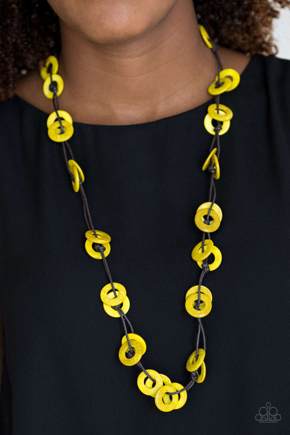 Waikiki winds yellow necklace