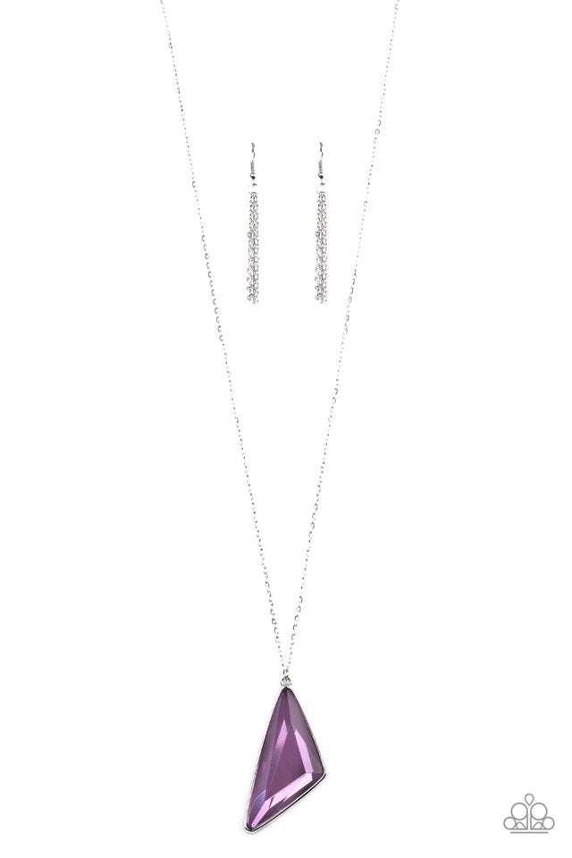 Ultra sharp purple necklace