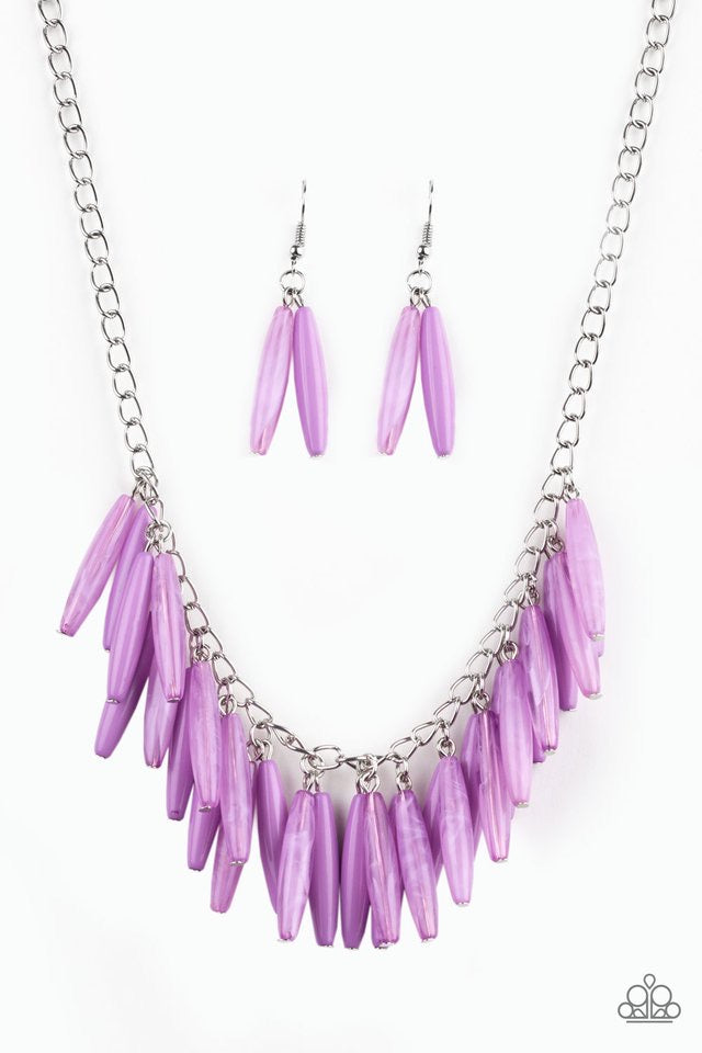 Full of flavor purple necklace