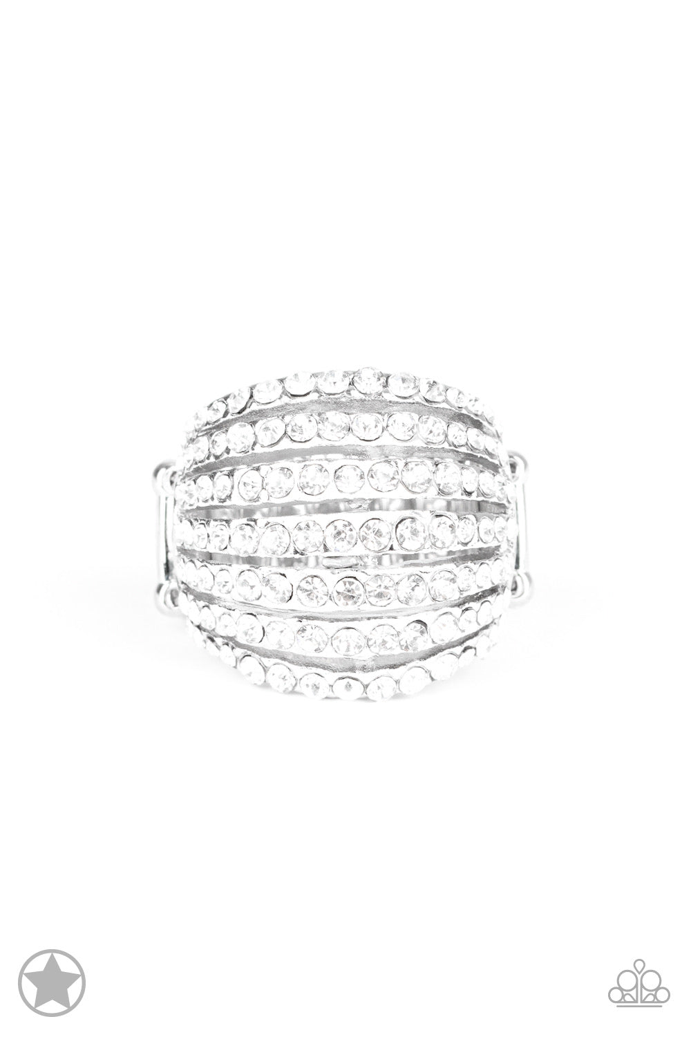 Blockbuster ring-Blinding Brilliance - White