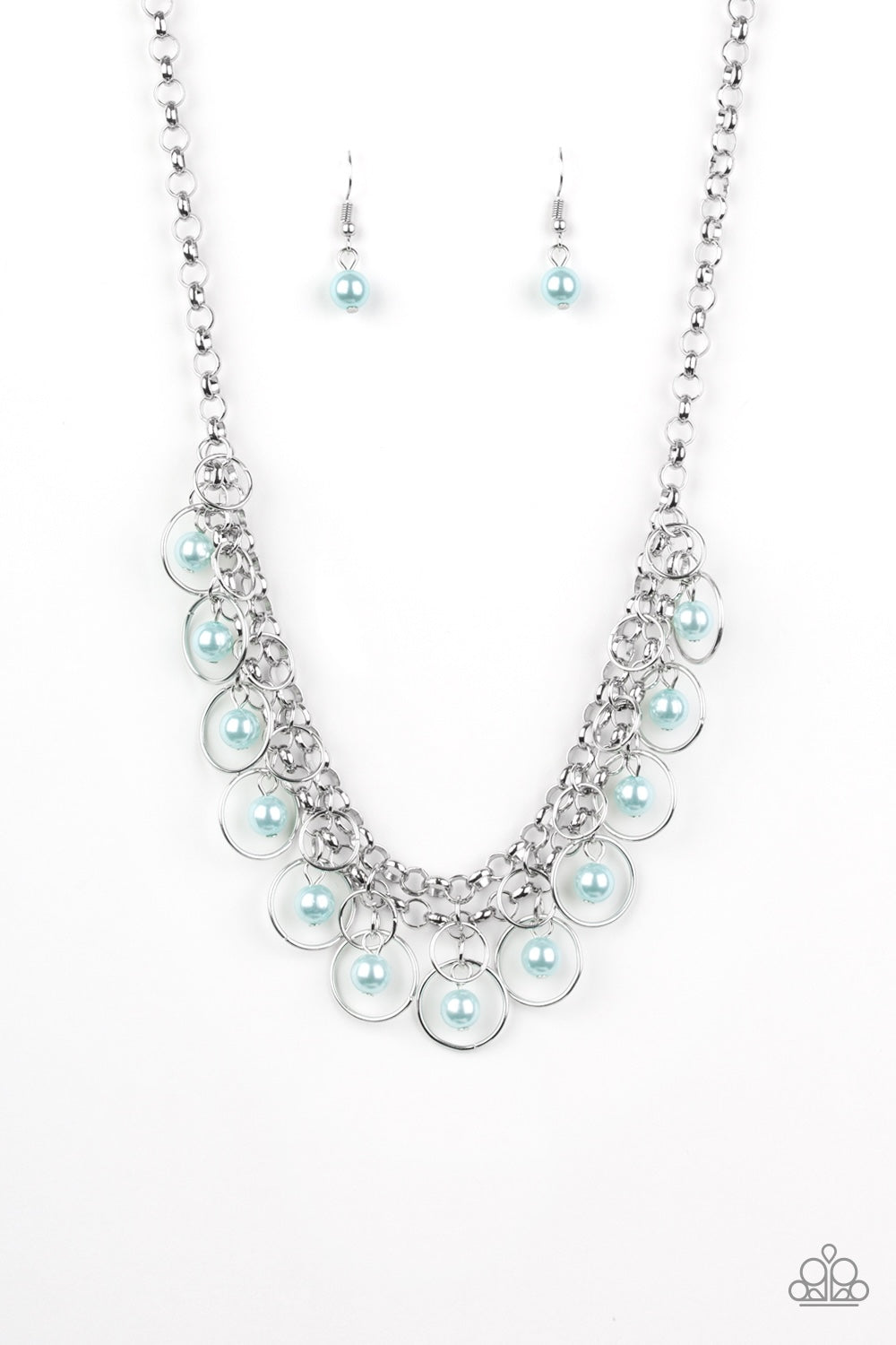 2pc set Party Time Country Club Chic- Blue Necklace