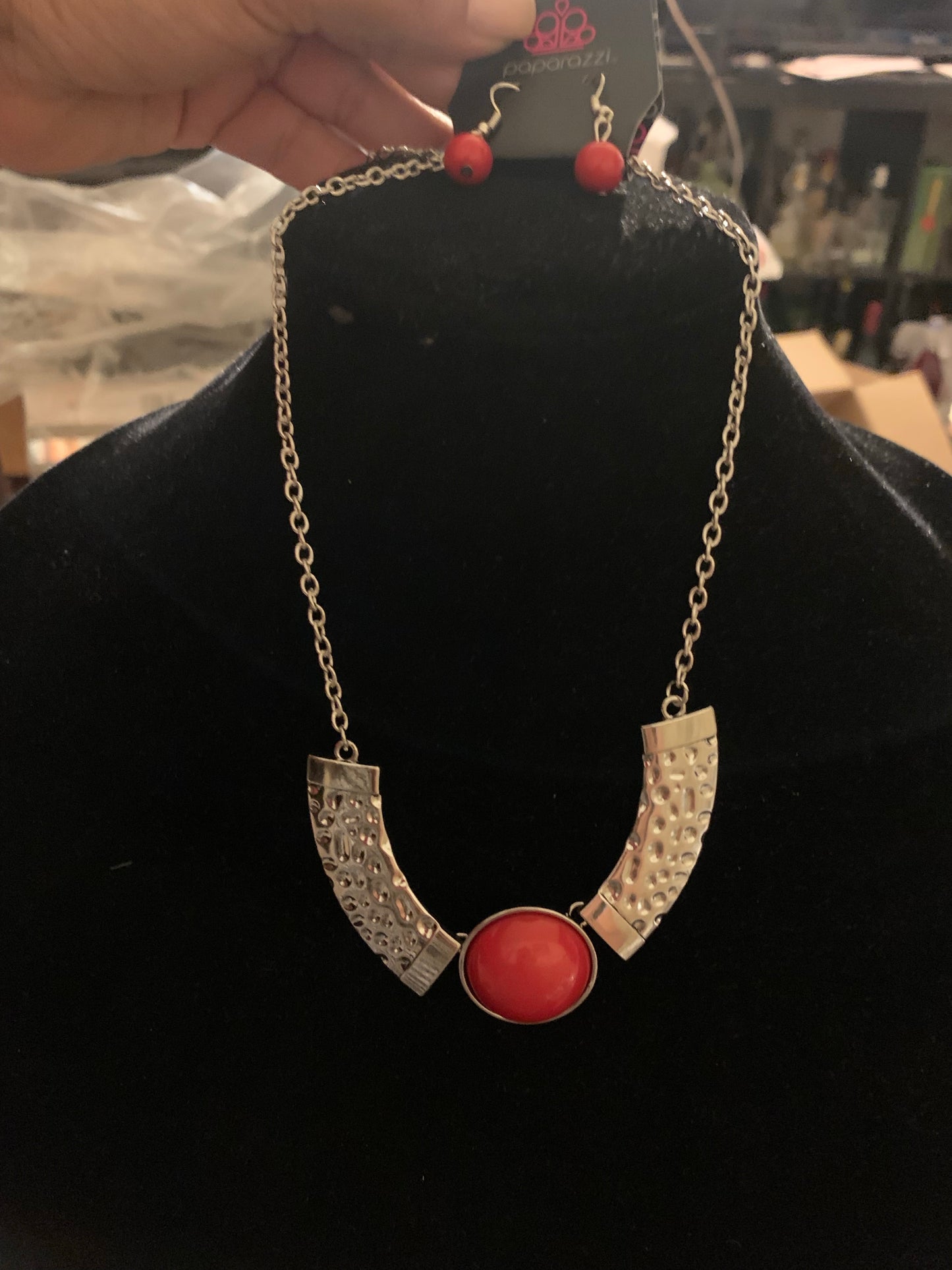 Egyptian Spell red necklace