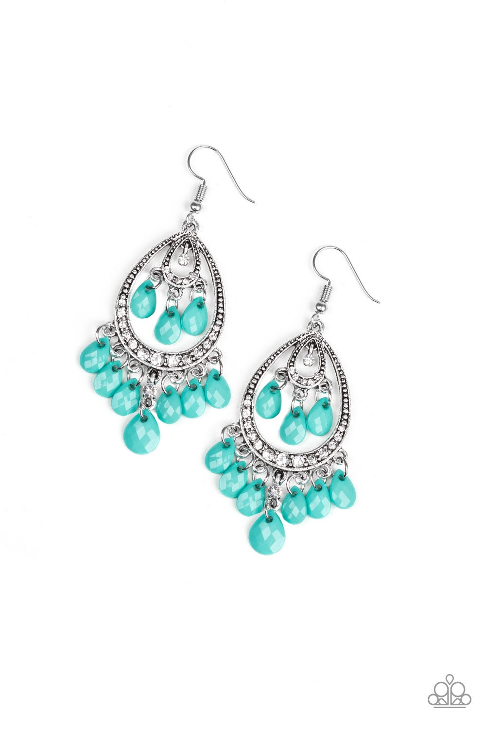 Gorgeously Genie - Blue earrings