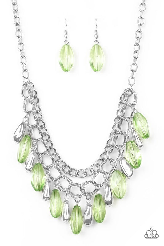 Necklace set color green