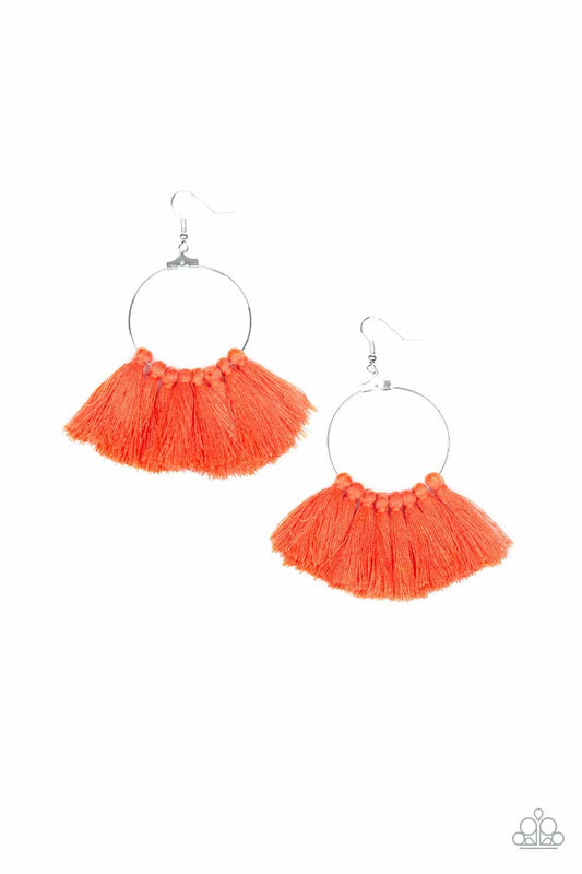 Peruvian Princess Orange earrings