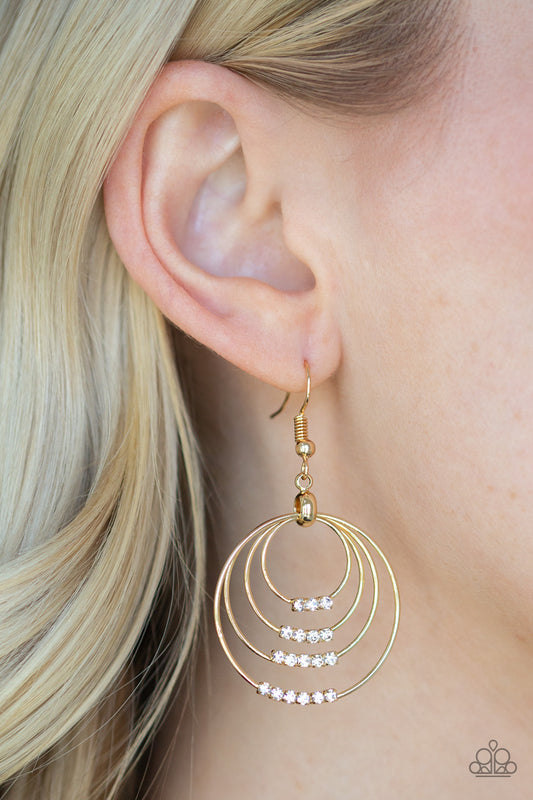 Sparkle Spectrum - Gold earring