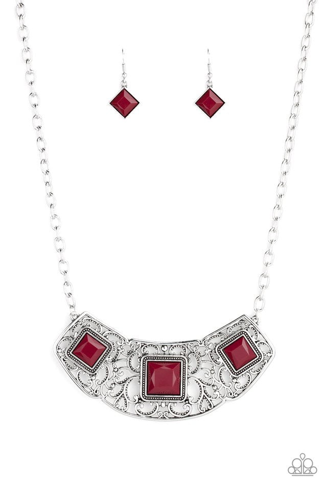 FeelingInde-Pendant red necklace