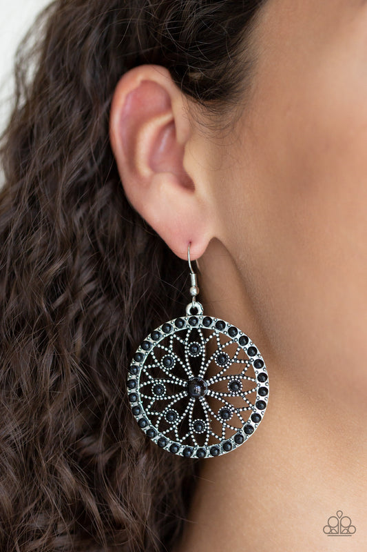 Merry Mandalas - Black earrings