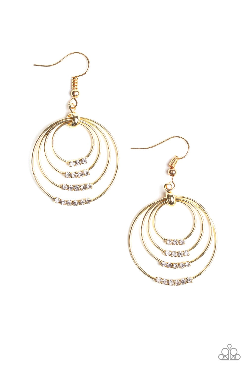 Sparkle Spectrum - Gold earring