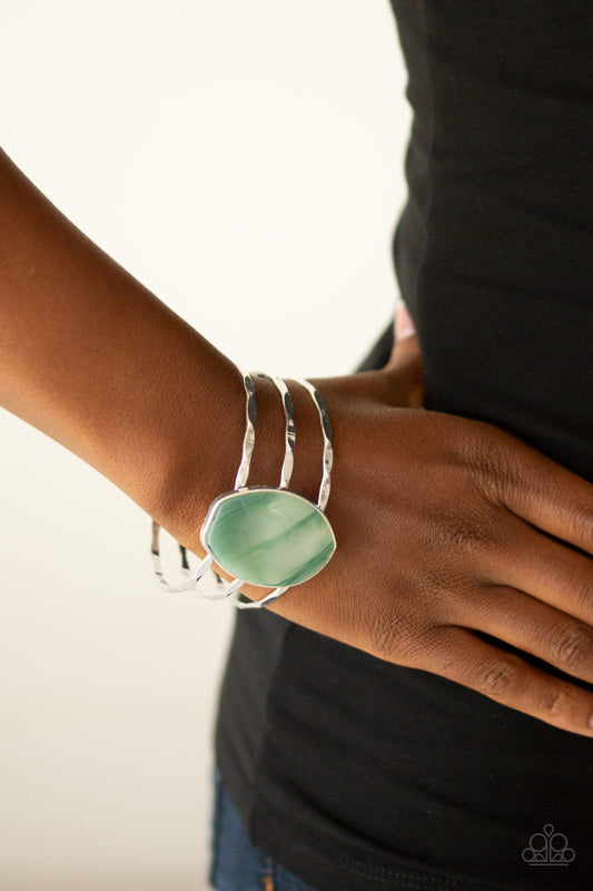 Leafy Lei - Silver color Bracelet