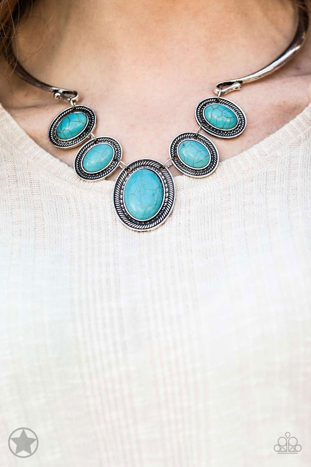 Blockbuster necklace-River Ride - Blue