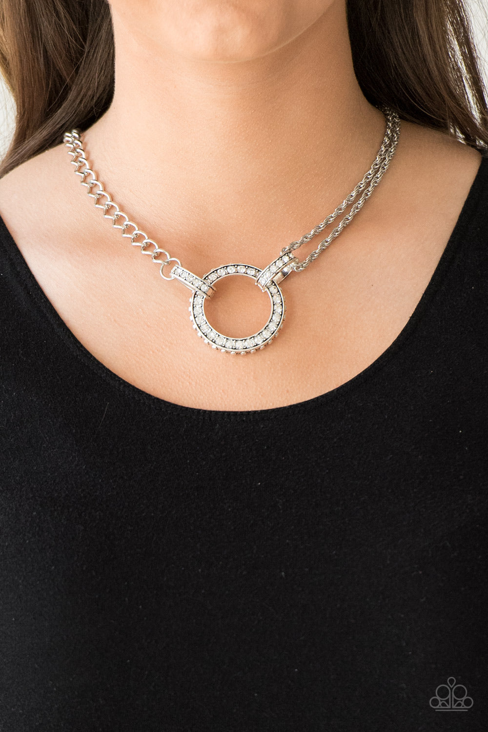 Razzle Dazzle silver necklace