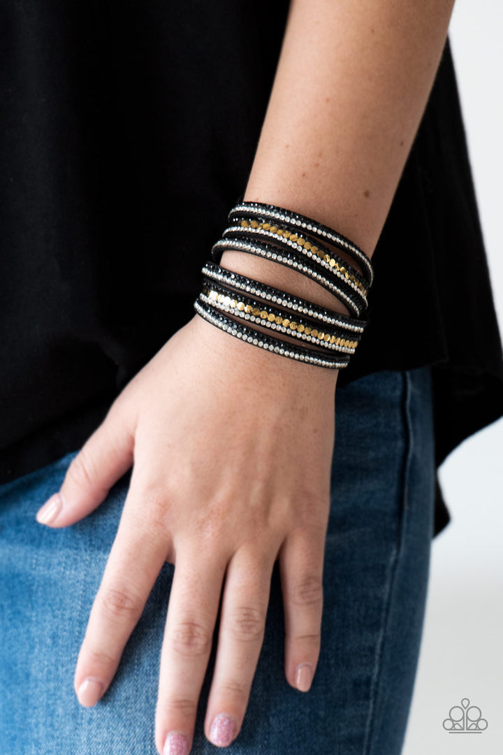 Rock Star Attitude - Black Bracelet