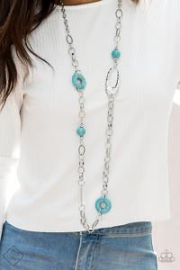 Artesian artifact blue necklace