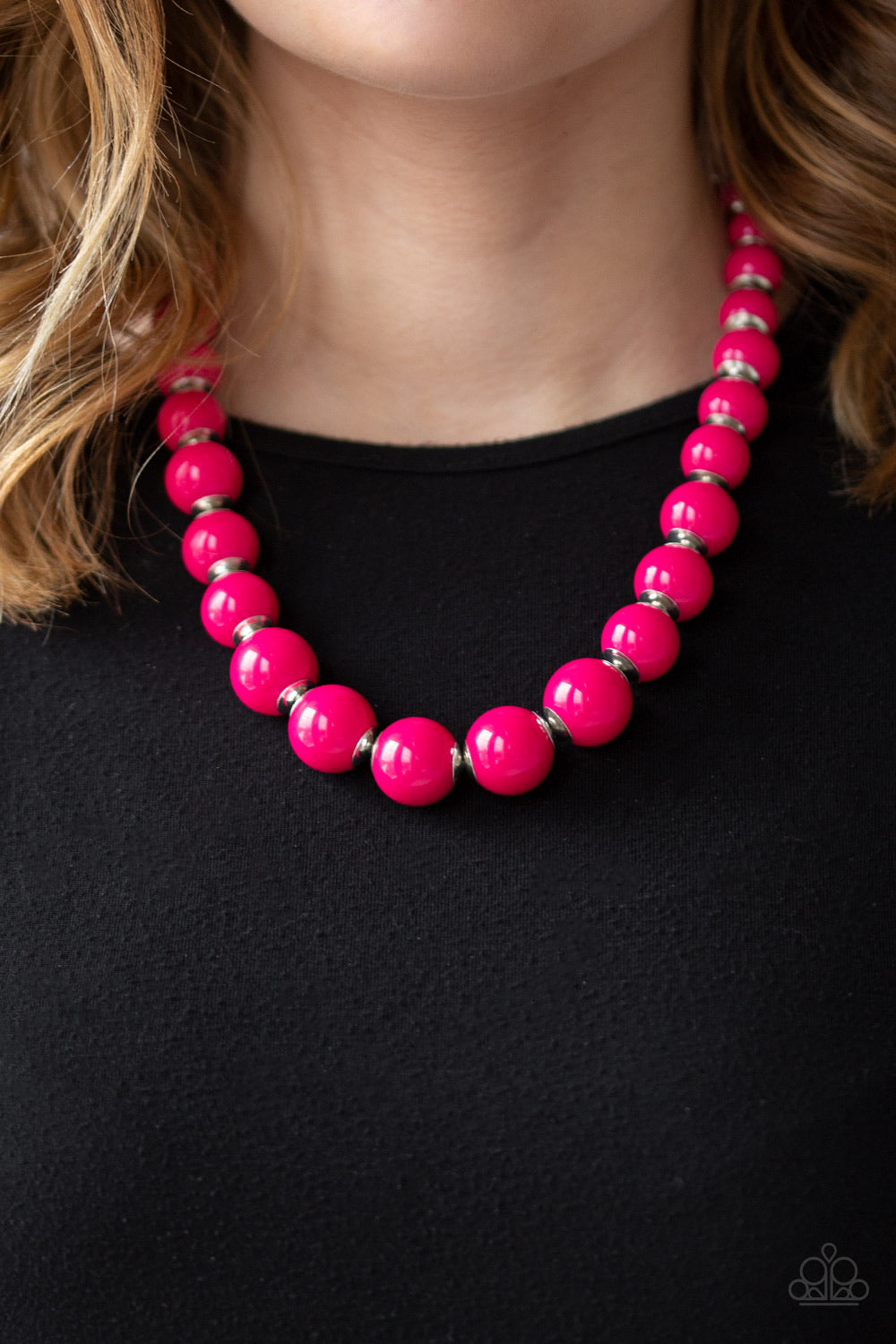 Everybody Eye Candy pink necklace