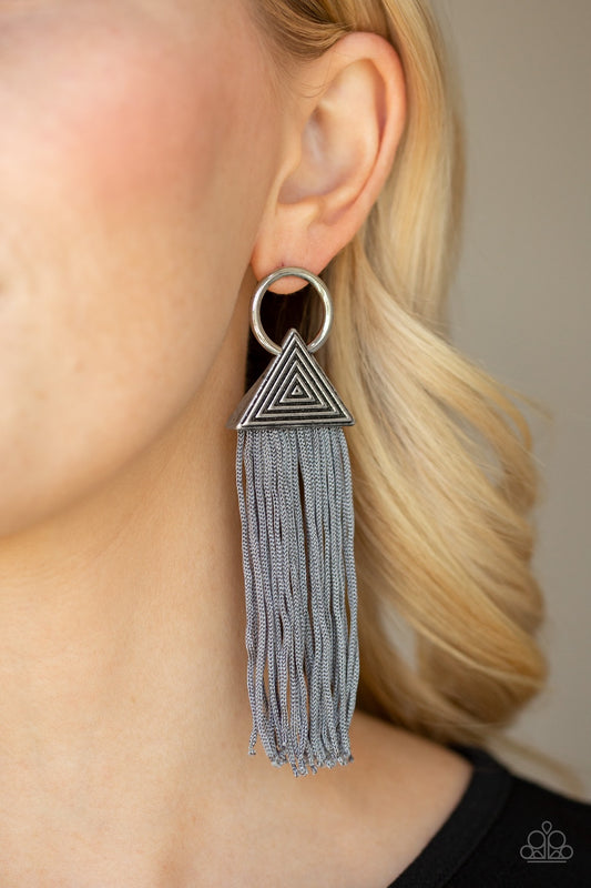 Oh My GIZA - Silver post earrings