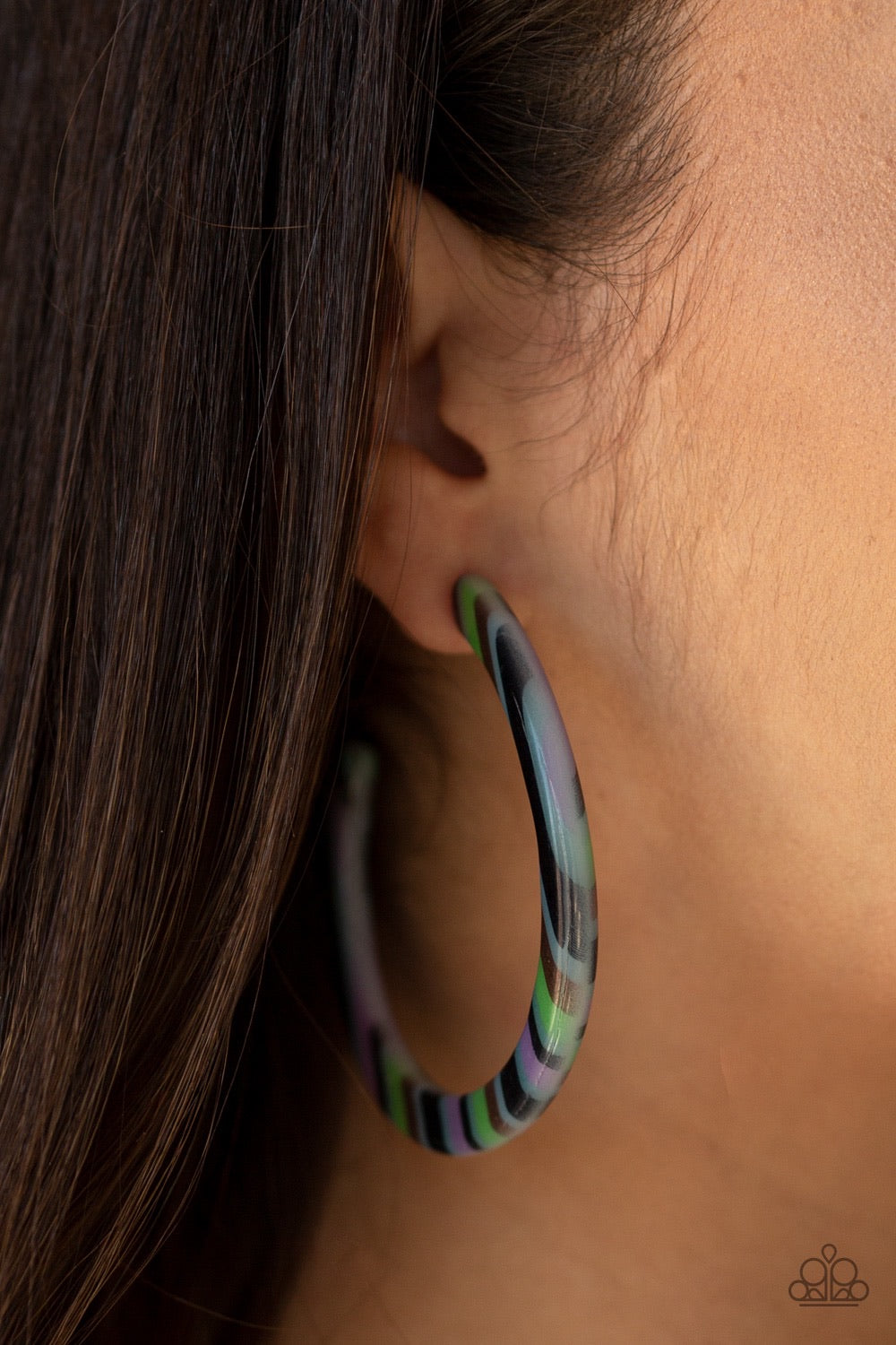 Hoop earring multicolor