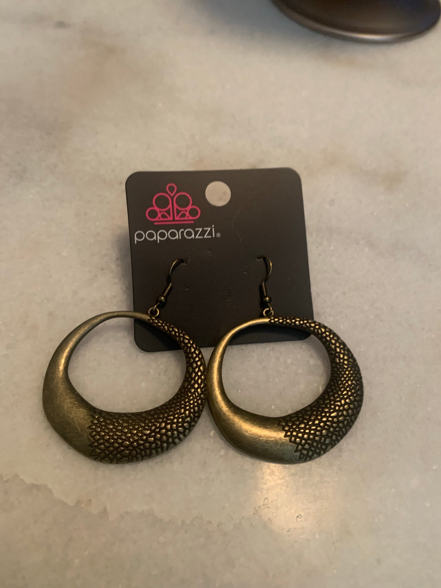 Downtown Jungle Brass Earring