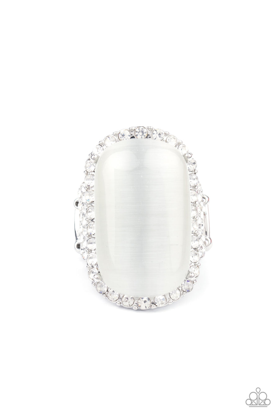 Paparazzi Thank Your LUXE-y Stars-White Cat's Eye Life of the Party EXCLUSIVE