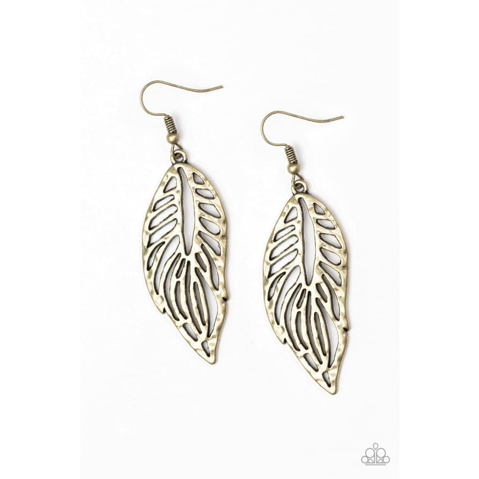 Come Home To Roost - Brass Earrings