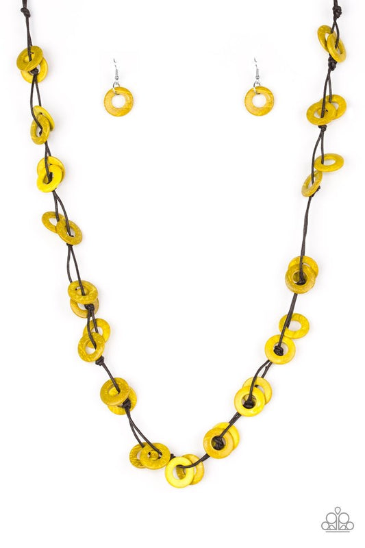 Waikiki winds yellow necklace