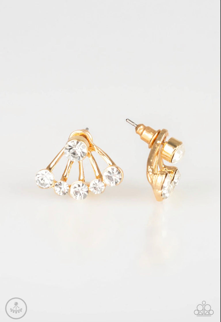 Jeweled Jubilee Gold Earrings