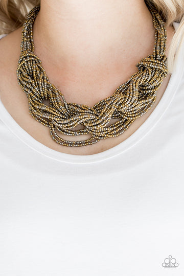 CITY CATWALK - BRASS NECKLACE