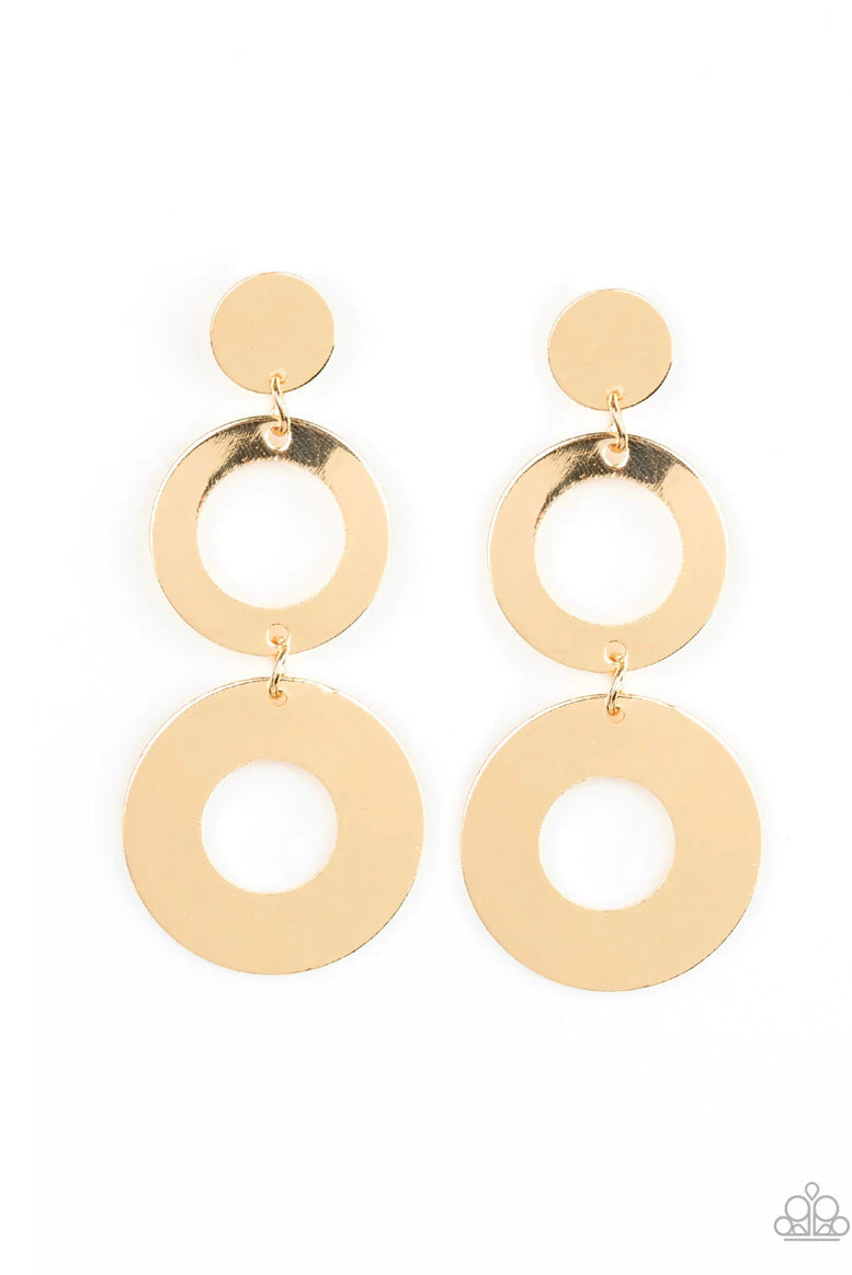 Pop Idol Gold post earrings