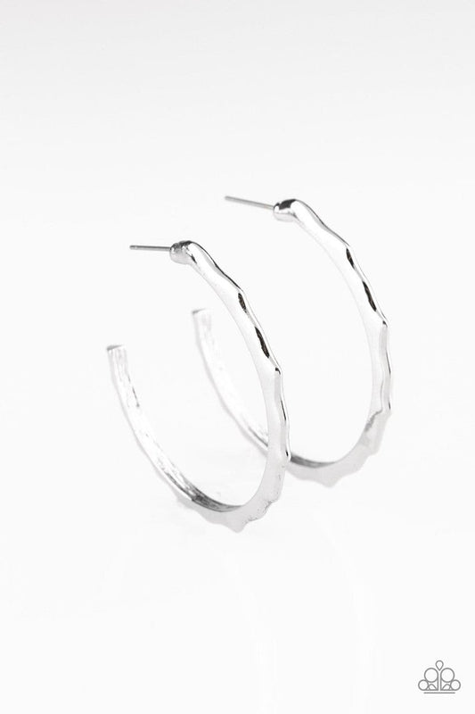 Danger Zone - Silver Earrings