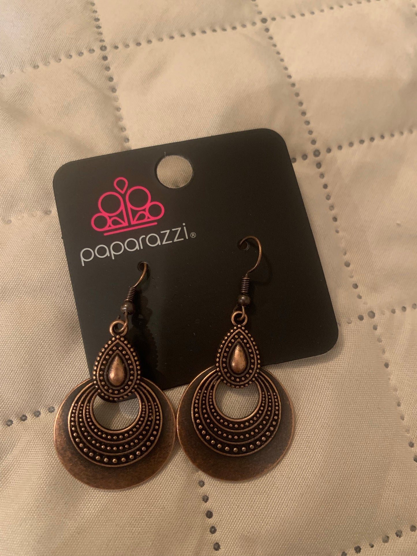 Mojave Mesquite copper Earring