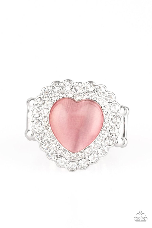 Lovely Luster Pink Moonstone Ring