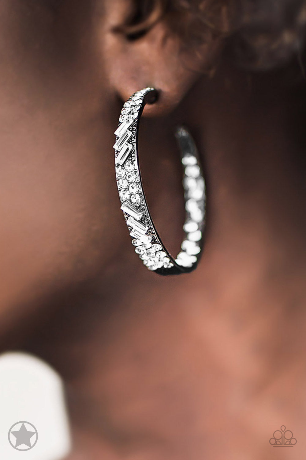 Blockbuster earrings-GLITZY By Association - Gunmetal