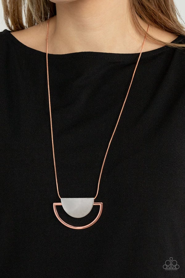 LUNAR PHASES - COPPER NECKLACE -