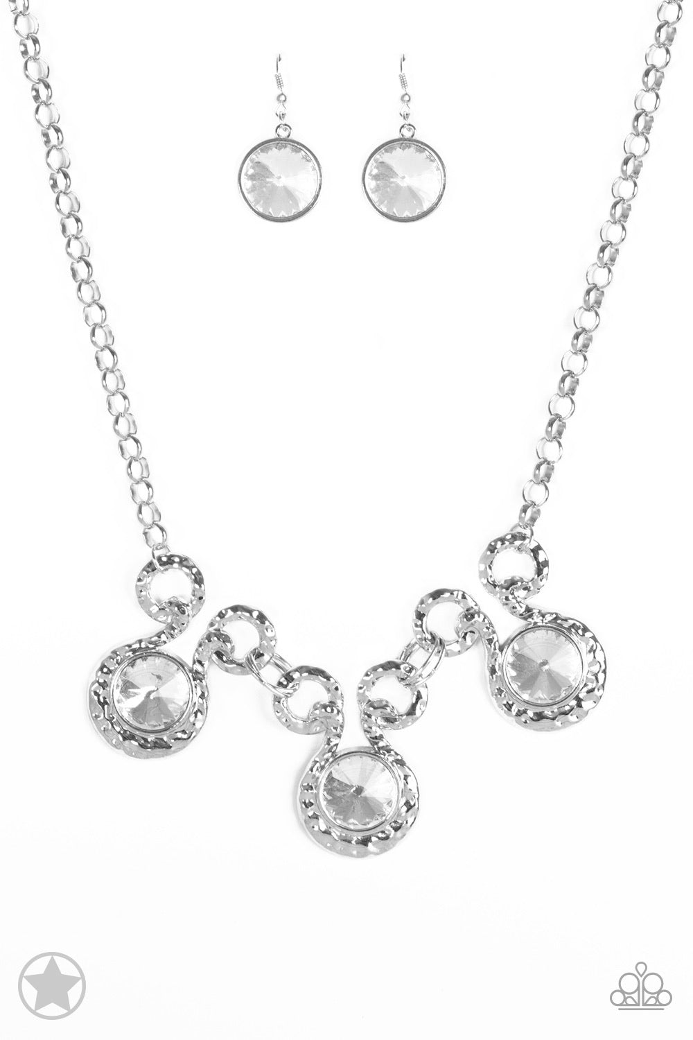 Blackbuster necklace-Hypnotized silver