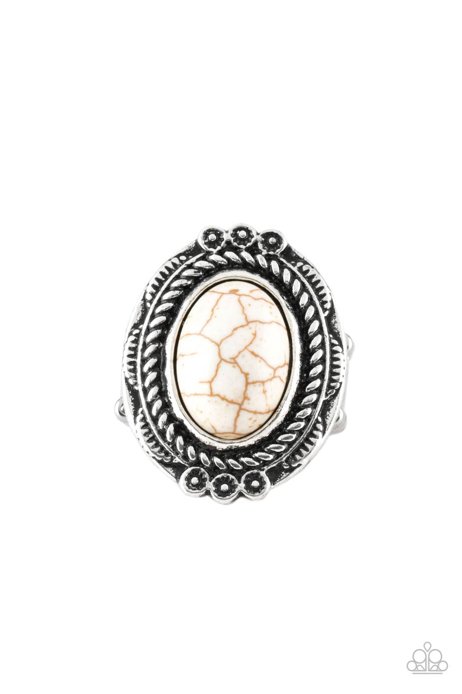 Tumblin Tumbleweeds - White Stone - Ring